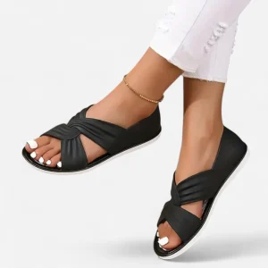 Florinda - Sandales Confortables à Nœud Papillon pour Femmes