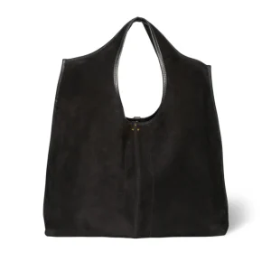Sac Paco Croûte de Velours Noir