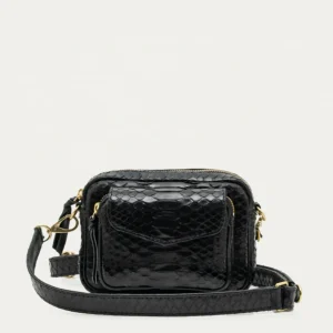 Sac Python Baby Charly Noir Or