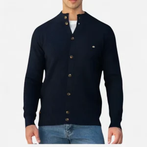 Cardigan en Cachemire pour Homme - 100% Laine Pure, Élégance et Confort