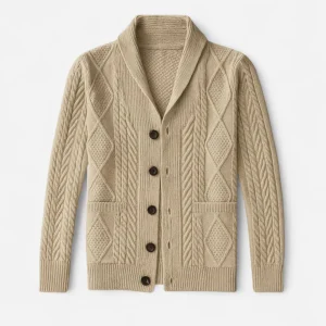 Cardigan en Cachemire pour Homme - 100% Pur, Élégance et Confort