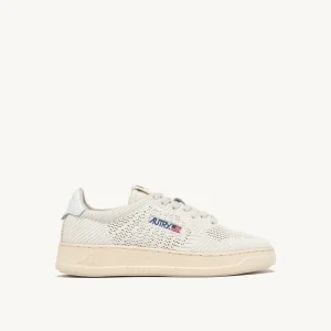 KN08 Baskets Basses Easeknit White
