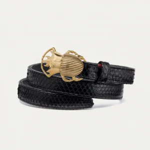 Baby Ceinture Python Noir