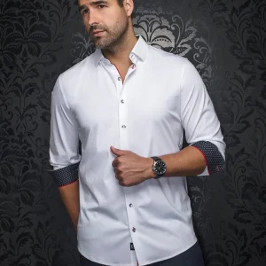 Chemise à paisley tonal 'Dunn'