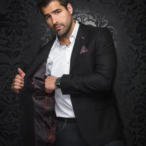 Veston à micro carreaux 'Giancarlo'