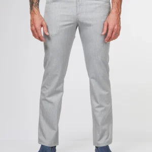 Pantalon habillé à effet lin