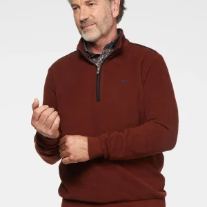 Chandail rouille à col montant