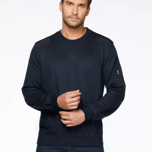 Chandail marine à col rond