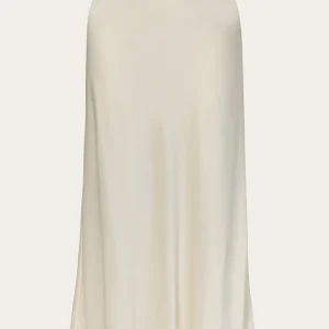 Jupe Aubree Satin Midi Vanilla