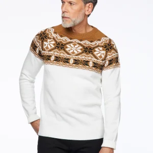 Chandail fair isle à col rond