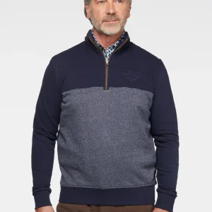 Chandail marine et gris