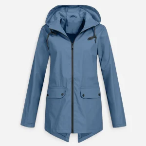 Veste de Pluie Femme Imperméable - Légère et Ajustable, Indispensable pour l'Extérieur