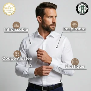 Chemise Infroissable à Coupe Ajustée