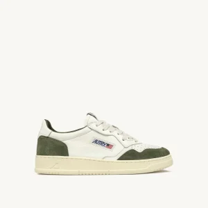 GS40 Baskets Medalist Low Suède Et Cuir White Military