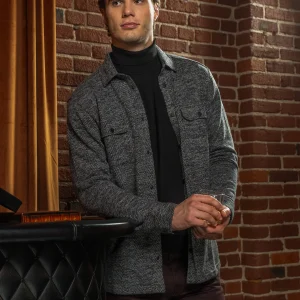 Surchemise à motif chevrons