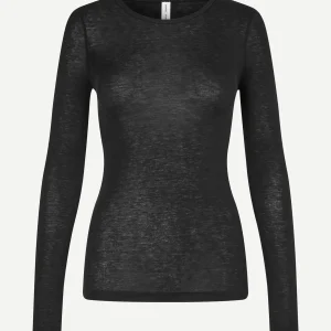 Sadou T-shirt Ls Black