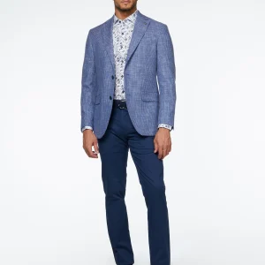 Veston 'Conway' marine hachuré