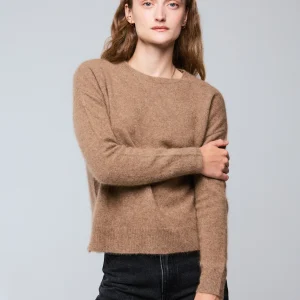 Pull Bison Col Rond Manches Longues en Raccoon / Polyamide