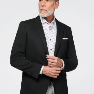 Veston en tricot gauffré noir