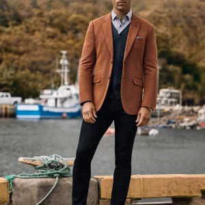 Veston en tricot paprika