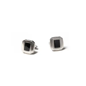 Boutons de manchette cube en onyx