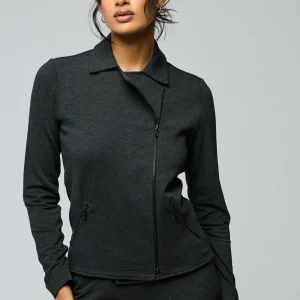 Veste Gris Veste Manches Longues en Viscose / Elasthanne