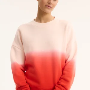 Sweat Rouge Col Rond Manches Longues en Coton organique