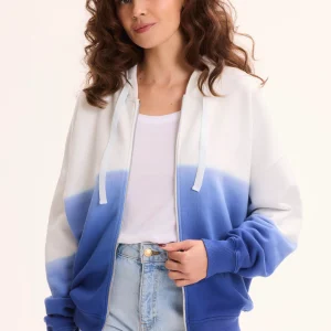 Gilet Bleu Col Rond Manches Longues en Coton organique