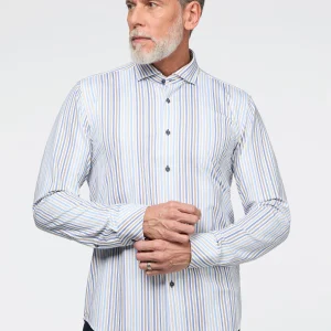 Chemise extensible à rayures