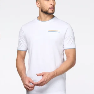 T-shirt à détails contrastants