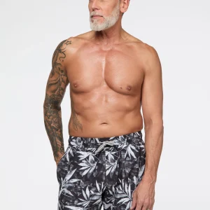 Maillot de bain à motif de feuillages