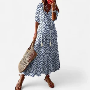 Dianna - Robe Boho avec Couverture du Ventre Élégante et Confortable