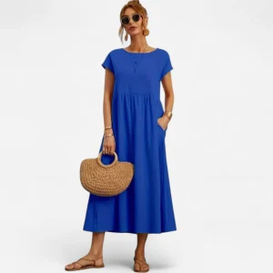 Liana Robe Poche Flatteuse - Élégance et Confort au Quotidien