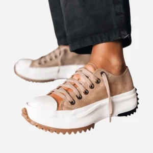 Marley - Baskets en cuir à plateforme au style tendance