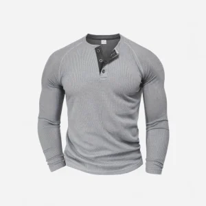 Mason - Chemise décontractée à manches longues côtelées