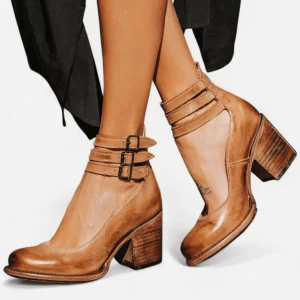 Mona - Bottine moderne et élégante en cuir véritable