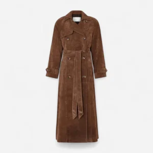 Solana - Élégant trench-coat en cuir pour toutes occasions