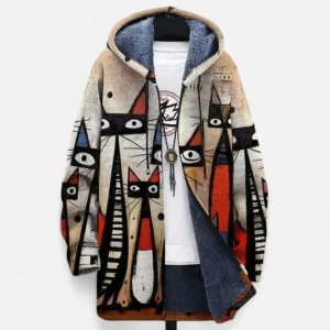 Reva - Sweat à capuche de luxe inspiré par l'art unique