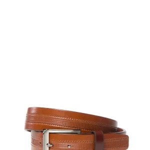 Ceinture cognac à contraste