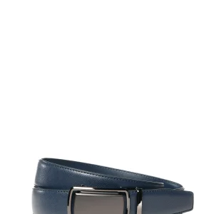 Ceinture en cuir marine