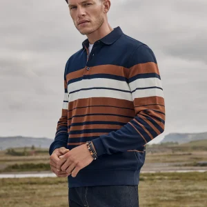 Chandail marine à rayures