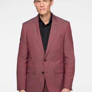 Complet rouge à faux uni