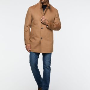 Pardessus en laine unie