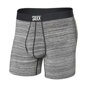 Sous-vêtement boxeur imprimé gris chiné