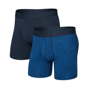 Duo sous-vêtement boxeur imprimé écossais