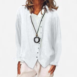 Christina - Chemise Longue Décontractée pour Femmes Élégante