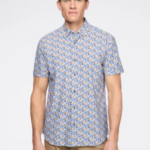 Chemise extensible à imprimé floral rétro