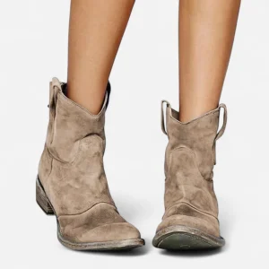 Dael - Bottes Cowboy Vintage à la Cheville pour un Style Unique