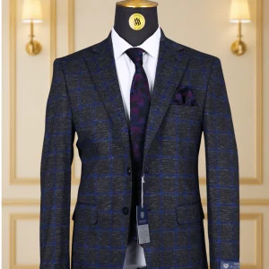 Blazer Bleu Motif 32