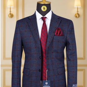 Blazer Bleu Motif 33